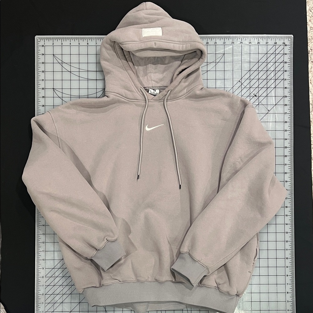 Nike Middle swoosh grey oversized hoodie